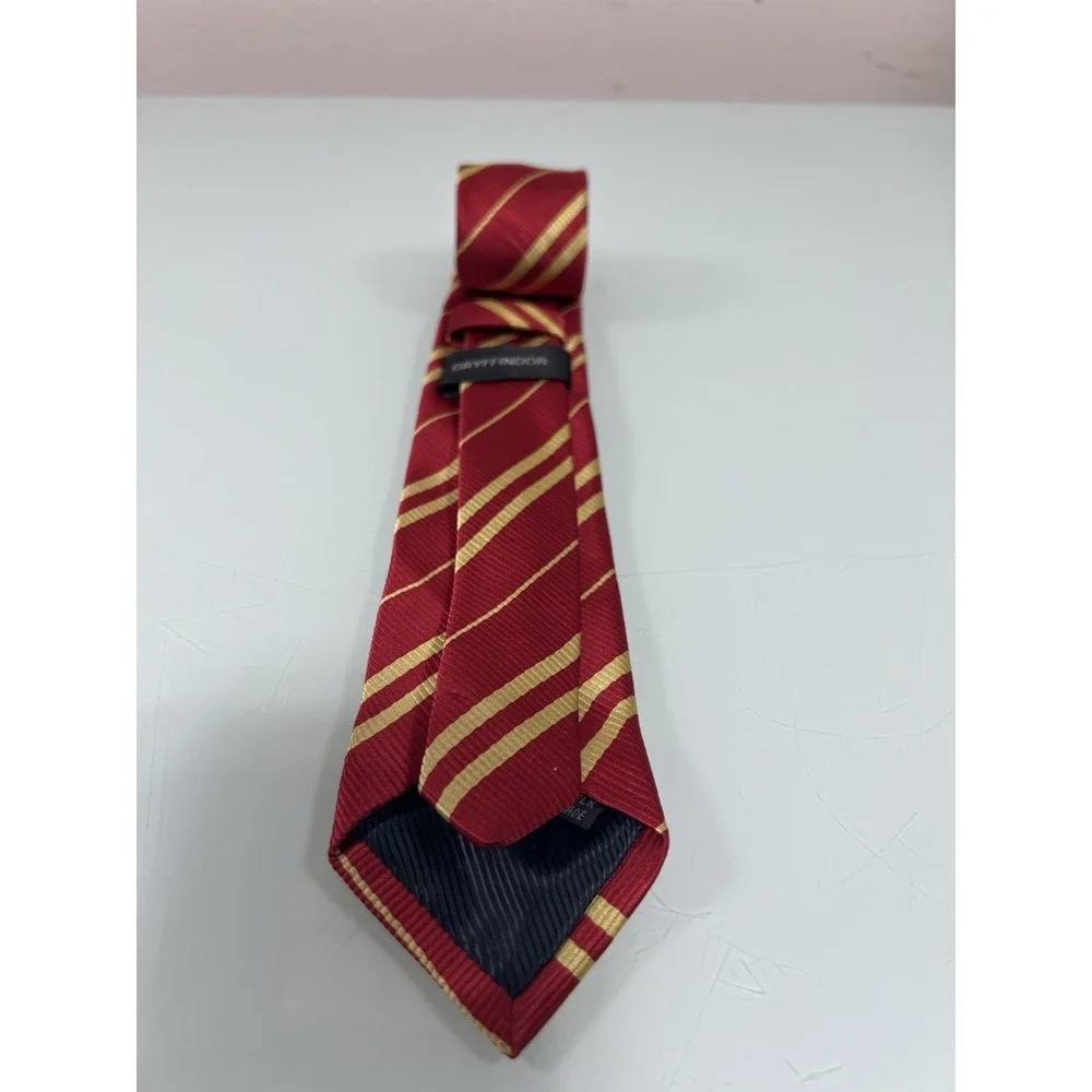 Harry Potter Gryffindor Tie Silk Red Gold Striped Dark Academia Cosplay